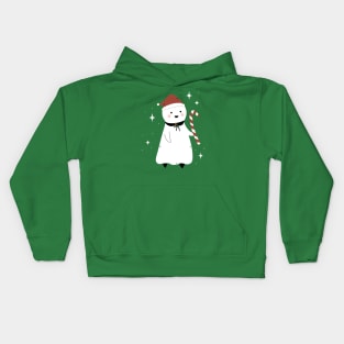 Juniper Ghost Christmas Kids Hoodie